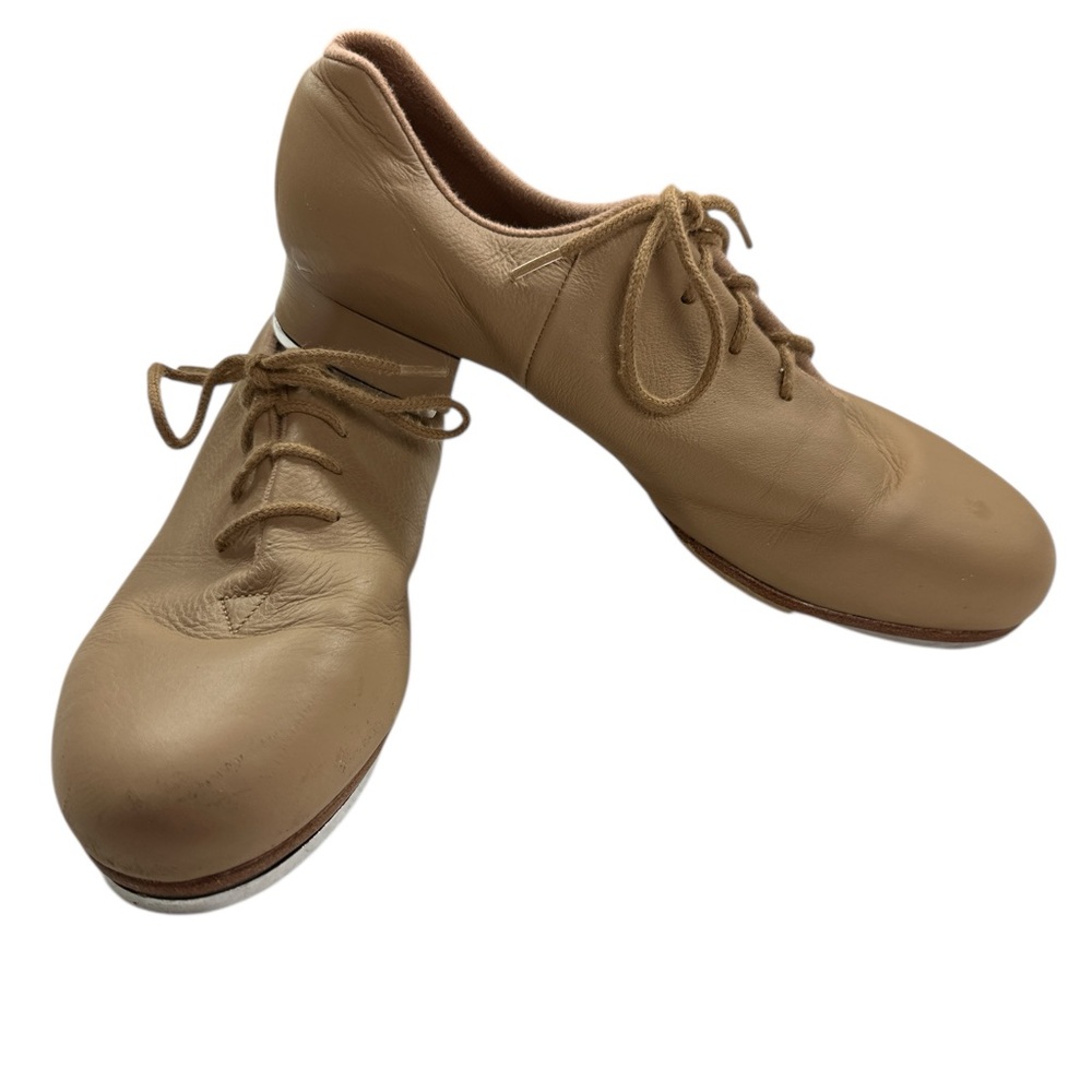 Bloch Tan Tap-Shoe Leather Shockwave Dance Leather Upper & Sole 4.5M Preowned